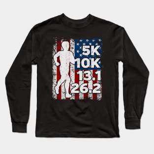 Marathon Gift Run Distance For Men Long Sleeve T-Shirt